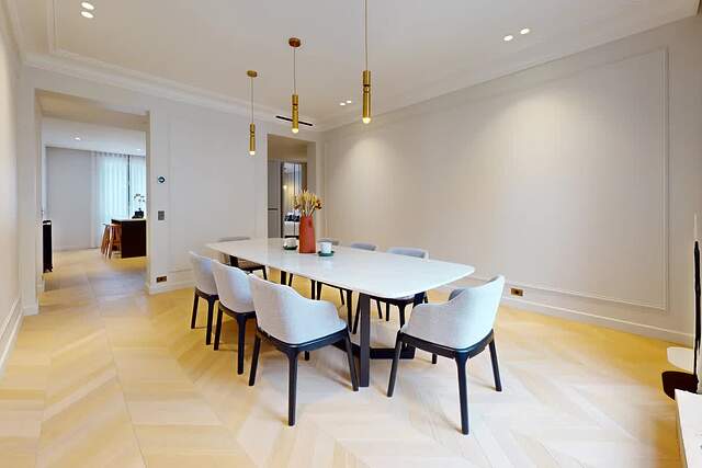 The dining room