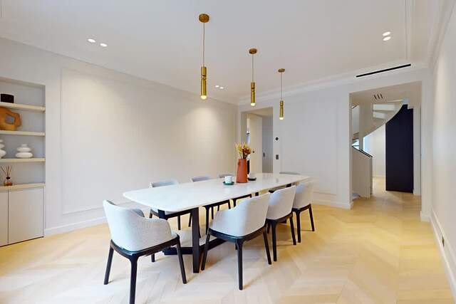 The dining room