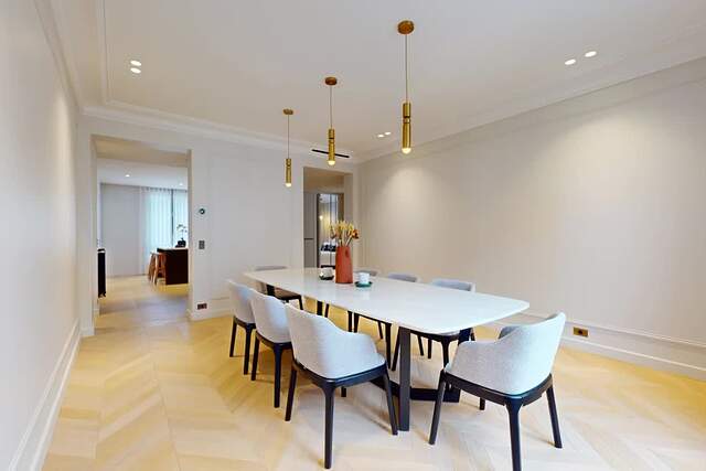 The dining room