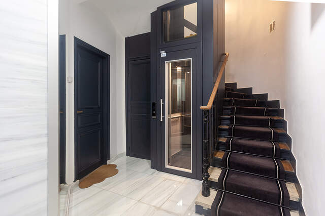 The entrance